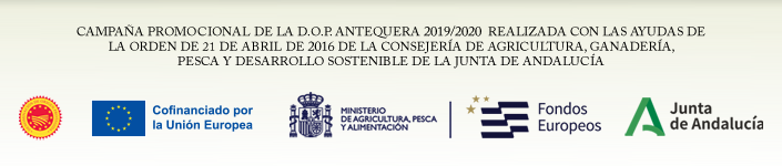 Campaña promocional de la D.O.P. Antequera 2019/2020 realizada con las ayudas de la orden de 21 de abril de 2016 de la Consejería de Agricultura, Ganadería, Pesca y Desarrollo Sostenible de la Junta de Andalucía
